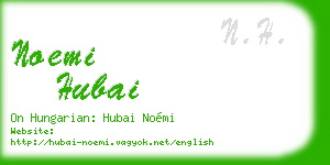noemi hubai business card