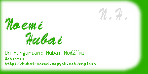 noemi hubai business card